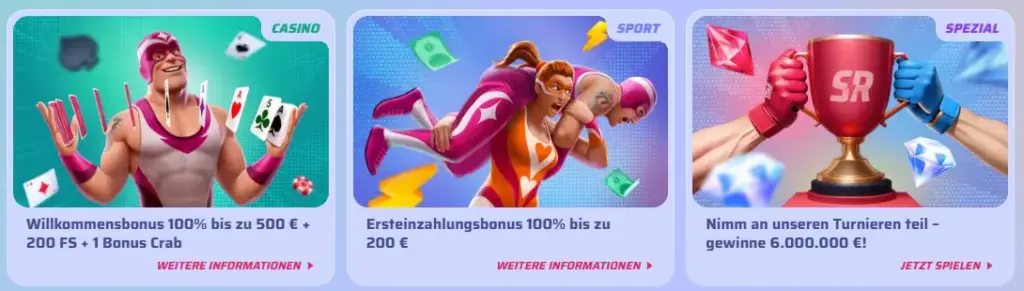 Willkommensbonus – Angebot für die erste Registrierung und die erste Einzahlung