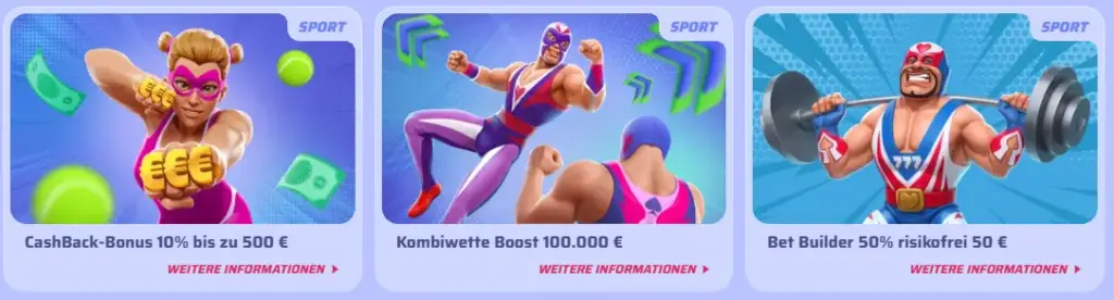 Wöchentliche Promotionen – Challenges, Missionen und regelmässige Belohnungen